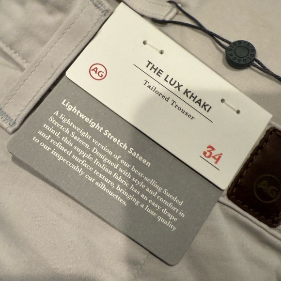 NWT AG “The Lux Khaki” 34x34 - Picture 3 of 6